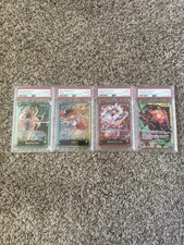 2025 One Piece Learn Together Deck Set of 4 All PSA 10 picture