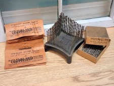 Vintage Cleveland Twist No. 80 Drill Index + Original Boxed Size# 1 - 60 Bit Set picture