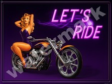 Let's Ride  Metal Sign 9