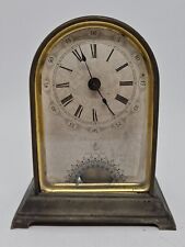 Antique 19th C. JEROME & CO. Tin Dome Top Tombstone Mini Pendulum Mantel Clock picture