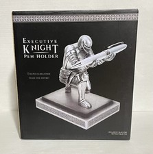 CYXStar Executive Knight Pen Holder Desktop Organizer Soldier Resin Stand New picture