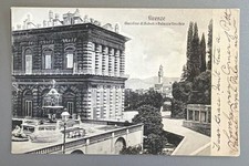Postcard 1900s Firenze Boboli Gardens Palazzo Pitti Florence Italy Used picture