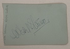 Vintage Mark Stevens’ Signature On An Album Page 3X4.5” picture