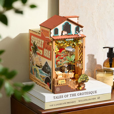 Rolife Sunset Isle Booknook Book Nook Kit for Adults DIY Miniature Kit with Ligh picture