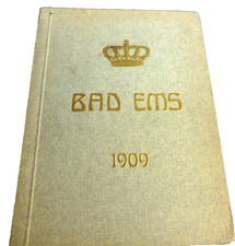 VINTAGE BOOK BAD ERMS GERMANY SPA BISMARCK PROMENADE 1909 picture