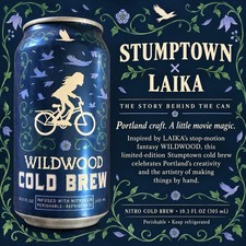 Rare Stumptown x Laika Collaboration, Wildwood Cold Brew Coffee Collectible Can picture
