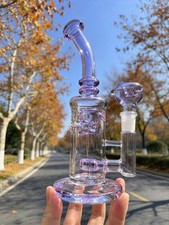 lavend Recycler rig matrix bong Egg cool Glass Water pipe Smoking 8.9