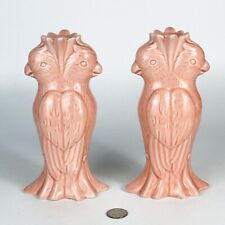 Anthropologie Tropical Bird Ceramic Candlestick - Double Cockatoo - Pink picture