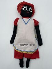 Vintage Bahama Mama Black Rag Doll Plush Caribbean Apron Cloth Island Life picture