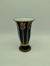 Vintage Cobalt Blue Porcelain Vase made by JLMenau Graf von Henneberg in Germany picture