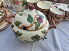 Vtg Franciscan APPLE TUREEN & LID Footed 3-Toe 3 QT Ceramic Covered Server picture