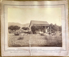 1888 LOS ANGELES, CALIFORNIA AREA HOMESTEAD antique 9x11 mounted photograph picture
