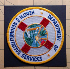 Florida Department of Health & Rehabilitative Services Embroidered Patch Single picture