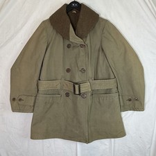 WWII 1940 US Army M1938 Mackinaw Jeep Coat Type I Winer Mfg Wool Belt picture