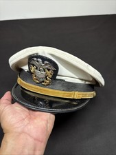 WWII Era “Kant-Krack” US Navy Officer Cap With Original Hat Badge  picture
