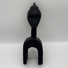 Vintage African Wood Double Sided Statue 15.75