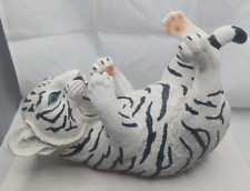 Playful White Siberian Tiger Figurine Animal Figure Educational Toy DWK 2013 picture