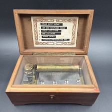 Vintage Thorens Swiss Cylinder Music Box 6 Air Wood AL636 New York  picture
