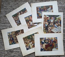 Group of 7 ARTHUR SZYK Full Color Lithographs c.1948 JUDAICA Holidays EXCELLENT picture