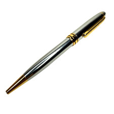 Vintage Paco Rabanne Ballpoint Pen Silver Gold Office Luxury PUIG gift birthday picture