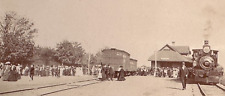 1909 BURFORD FAIR DAY GRAND TRUNK RAILWAY ONTARIO CANADA RPPC POSTCARD picture