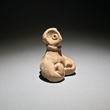 Ancient Near Eastern Indus Valley Terracotta Seated Figurine Yoga Style picture