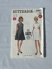 Vintage 60s Dress Size 16 Bust 38 Easy A-Line Semi-fitted Uncut Pattern B4997 picture