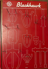 Vintage Blackhawk C-14 Puller Tool Display Board Garage Shop Advertising Sign picture