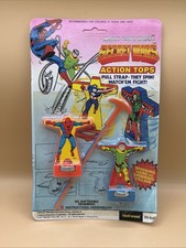 MARVEL SECRET WARS ACTION TOPS SPIDER-MAN & DOC OC RARE FLEETWOOD TOYS MOC 1984 picture