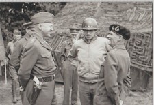 Patton Bradley Montgomery Normandy 1944 WW2 WWII 4x6 #1048* picture