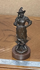 Victor Heinrich Seifert (1870-1953) bronze  Art Nouveau Maiden with hat picture