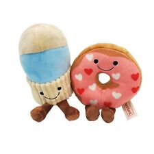 Frankford Valentine Plush  Donut Let Me Go  Pair Couples 2022 Donut & Cup Gift picture