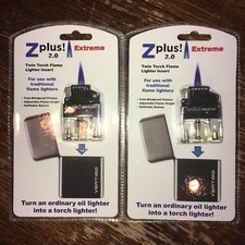 (2 Pack)  Z-Plus Extreme Butane Twin Flame Torch Lighter Insert - Best Buy picture