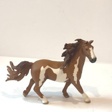 Schleich Mustang Mare Horse Figurine Brown White Pinto 13806 Animal Toy 2014 picture