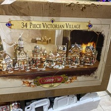 Grandeur Noel 2000 Collector’s Edition 34-Piece Victorian Village Christmas Set picture
