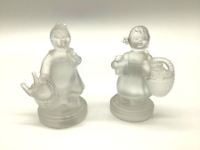 Hummel Goebel Crystal Collection Figurines 1990 Germany - Two Girls With Baskets picture