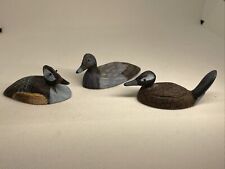 Vintage Artisan  Hand Carved Painted Ducks Signed J Jay. picture