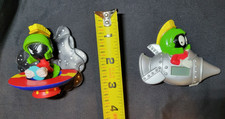 Vintage Marvin the Martian Refrigerator Magnet and Digital Clock Lot picture