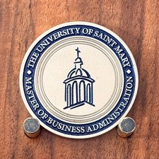 University of Saint Mary MBA Virtus Et Scientia Challenge Coin  W#27 picture
