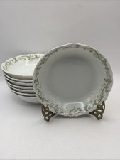 8 Theo Haviland Limoges Berry Bowls Schleiger 172-3 Gold Trim c.1900 5” picture