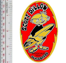 Surfing Australia Scott Dillon Surfboards 1950s Sydney, AU Patch NO TARIFF picture