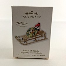 Hallmark Keepsake Ornament Nature's Sketchbook Season Of Beauty 2010 -12-30-78 picture