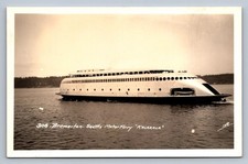 Postcard RPPC Washington Bremerton Seattle Motor Ferry Kalakala c. 1930s  S804 picture