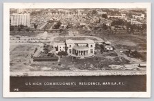 RPPC Manila, Philippines, U.S. High Commissioner's Residence, circa WWII A14322 picture