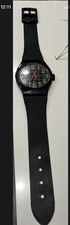 1980's Vintage Jumbo Black Wall Watch Clock picture