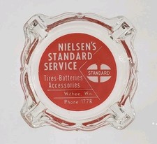 Vintage Marketing Ashtray / Nielsen's Standard Service / Withee Wisconsin WI picture