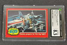 VINTAGE 1977 Star Wars #102 Luke & X-Wing, GRADED 8.5 NM/MINT+ Combine 1 FREE picture