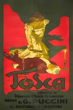 Tosca Opera Poster (1900) 🎭 - 24x36” Hi-Res💎 Print - 200 GSM Paper🗞️ picture