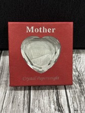 Crystal Paperweight Engraved MOTHER With Gift Box picture