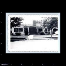 Old Vintage Photo STREET SCENE HOUSE AND SIDEWALK picture